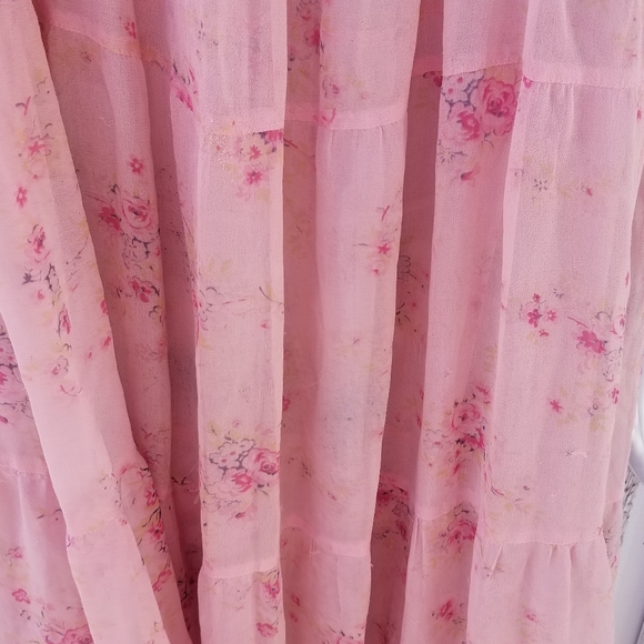 DOEN like vintage Pink Silk Sheer Dress - Picture 9 of 16